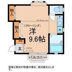 サンパレス小山Ｄ棟の物件間取画像